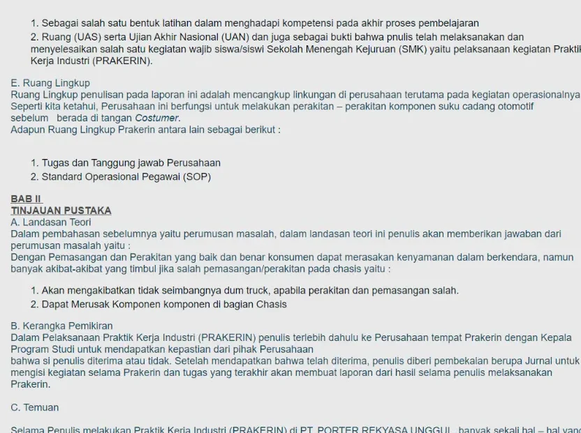 Contoh dan Struktur Laporan PKL SMK TKJ yang Efektif