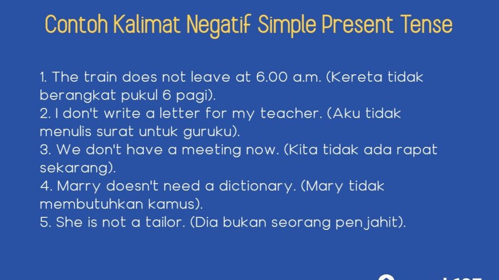 Contoh Kalimat Simple Present Tense yang Tepat dan Beragam