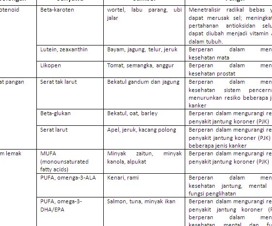 Contoh Makanan Fungsional dan Manfaat Kesehatannya