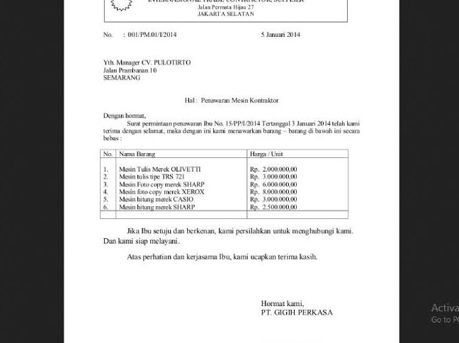 Contoh Surat Niaga untuk Komunikasi Bisnis yang Efektif