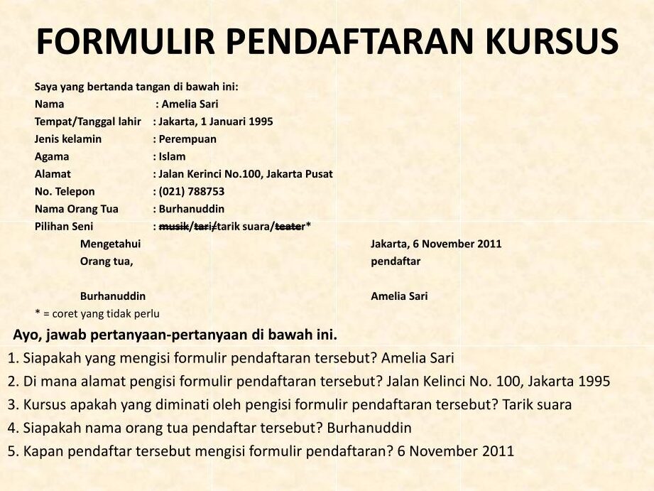 Jenis-jenis Formulir Pendaftaran dan Cara Mengisinya dengan Benar