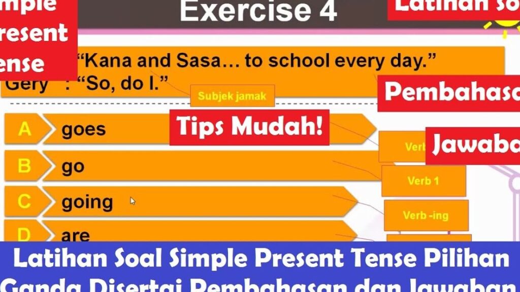 Soal Simple Present Tense: Contoh dan Strategi Belajar